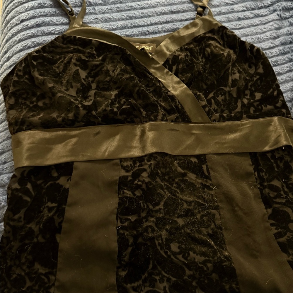 Lane Bryant Black Velvet Top